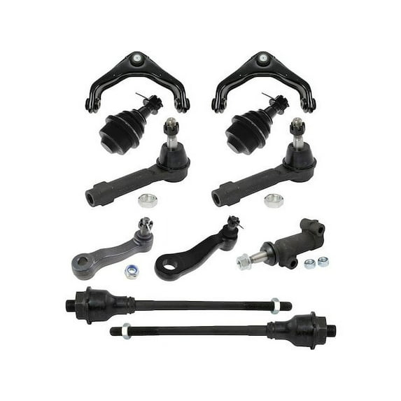 Front Control Arm Ball Joint Tie Rod End Kit 11 Piece - Compatible with 1999 - 2000 GMC Sierra 2500 4WD