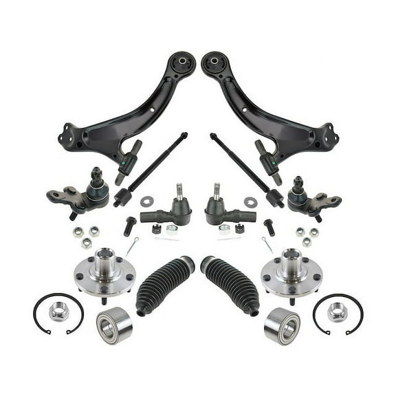 Front Control Arm Ball Joint Tie Rod End Kit 12 Piece - Compatible with 1998 - 2004 Toyota Avalon 1999 2000 2001 2002 2003
