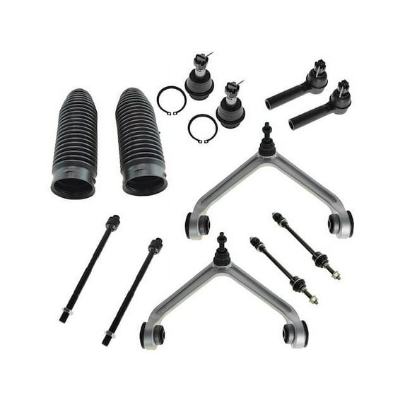 Front Control Arm Ball Joint Tie Rod End Kit 12 Piece - Compatible with 2002 - 2005 Dodge Ram 1500 4WD 2003 2004