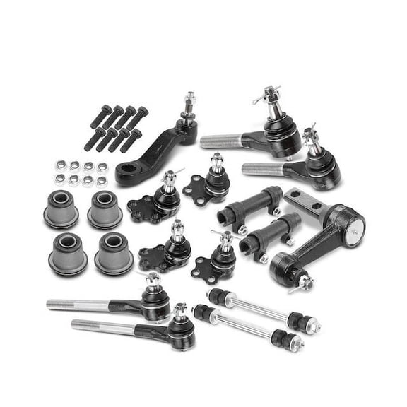 Front Control Arm Ball Joint Tie Rod End Kit 16 - Compatible with 2000 - 2001 Dodge Ram 1500