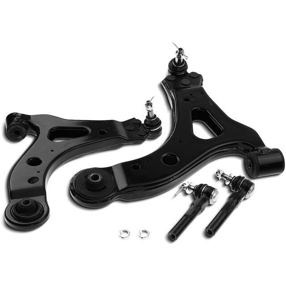 Front Control Arm Ball Joint Tie Rod End Kit 4 - Compatible with 2005 - 2006 Pontiac Montana SV6 FWD - Autopart Premium