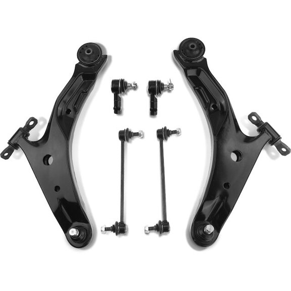 Front Control Arm Ball Joint Tie Rod End Kit 6 - Compatible with 2001 - 2006 Hyundai Santa Fe 2002 2003 2004 2005