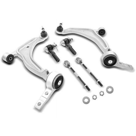 Front Control Arm Ball Joint Tie Rod End Kit 6 - Compatible with 2002 - 2004 Nissan Altima 2003