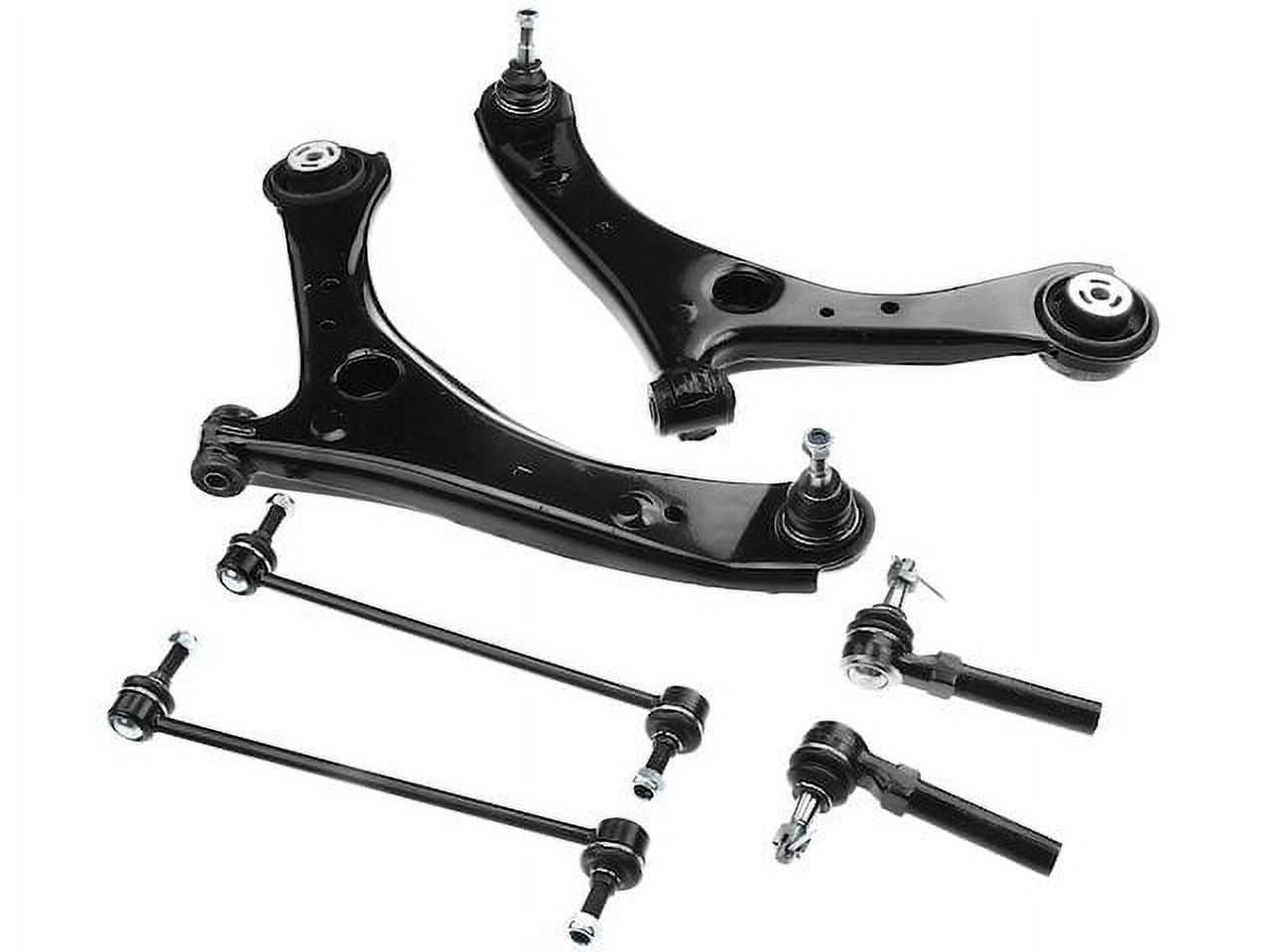 Detroit Axle Front Upper Control Arms And Inner Outer Tie Rods For 2009-2012 Ram 1500 – 6-Piece Kit (10-Year Warranty)