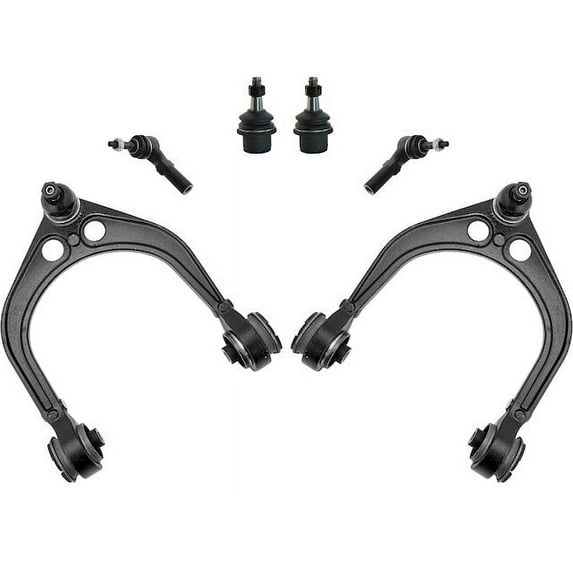 Front Control Arm Ball Joint Tie Rod End Kit 6 Piece - Compatible with 2008 - 2010 Dodge Challenger 2009