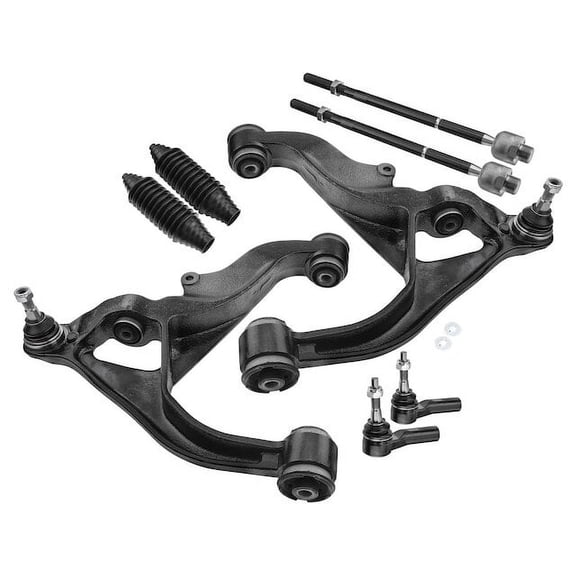 Front Control Arm Ball Joint Tie Rod End Kit 8 - Compatible with 2006 - 2010 Dodge Ram 1500 2007 2008 2009