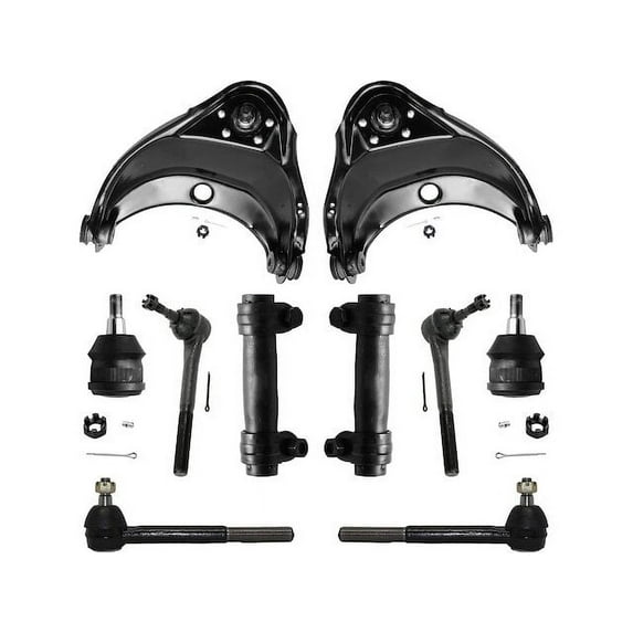 Front Control Arm Ball Joint Tie Rod End Kit - Compatible with 1993 - 1999 GMC C1500 1994 1995 1996 1997 1998