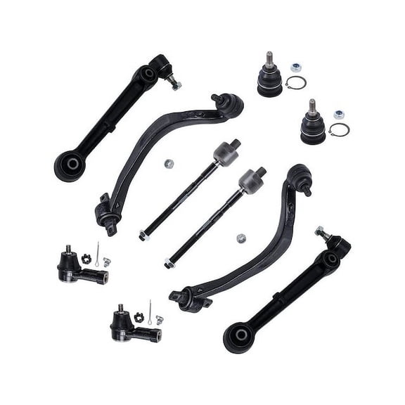 Front Control Arm Ball Joint Tie Rod End Kit - Compatible with 1995 - 1999 Mitsubishi Eclipse 1996 1997 1998