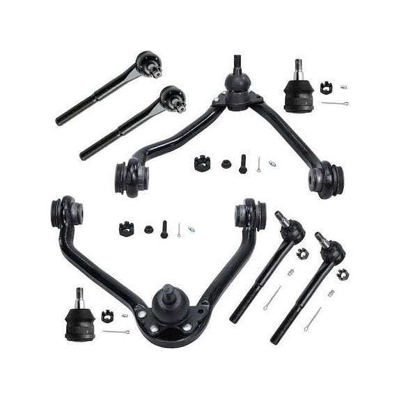Front Control Arm Ball Joint Tie Rod End Kit - Compatible with 1996 - 2002 GMC Savana 3500 1997 1998 1999 2000 2001