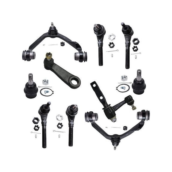 Front Control Arm Ball Joint Tie Rod End Kit - Compatible with 1997 - 2002 Ford Expedition 1998 1999 2000 2001