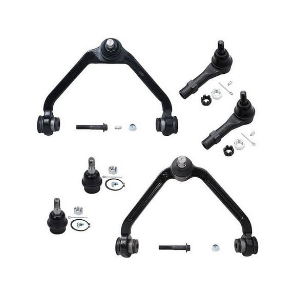 Front Control Arm Ball Joint Tie Rod End Kit - Compatible with 1999 Mazda B2500 Troy Lee