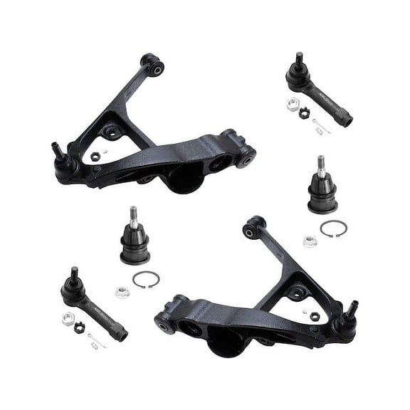 Front Control Arm Ball Joint Tie Rod End Kit - Compatible with 2000 - 2006 GMC Yukon XL 1500 2001 2002 2003 2004 2005