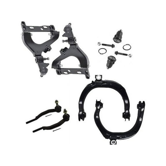 Front Control Arm Ball Joint Tie Rod End Kit - Compatible with 2002 GMC Envoy XL