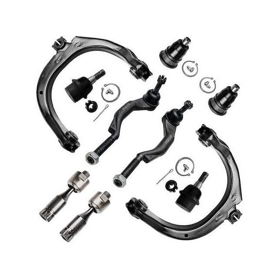 Front Control Arm Ball Joint Tie Rod End Kit - Compatible with 2003 - 2006 Chevy Trailblazer EXT 2004 2005