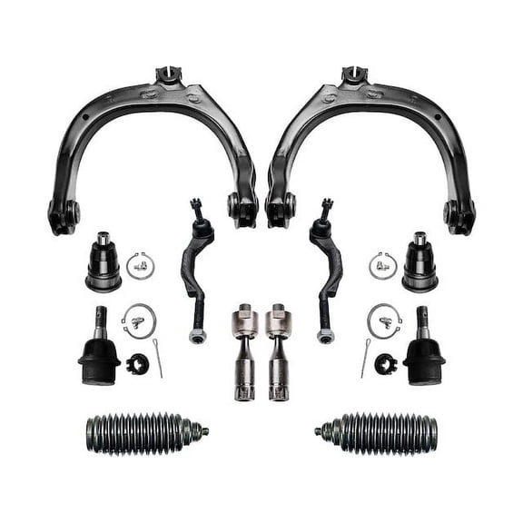 Front Control Arm Ball Joint Tie Rod End Kit - Compatible with 2003 - 2008 Isuzu Ascender 2004 2005 2006 2007