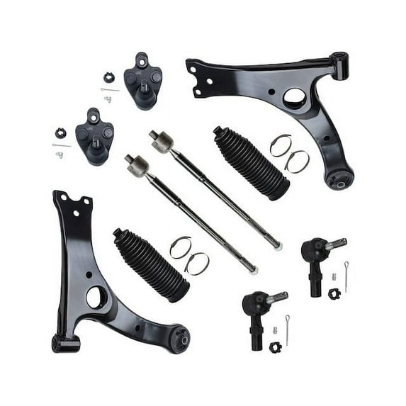 Front Control Arm Ball Joint Tie Rod End Kit - Compatible with 2003 - 2008 Toyota Matrix 2004 2005 2006 2007