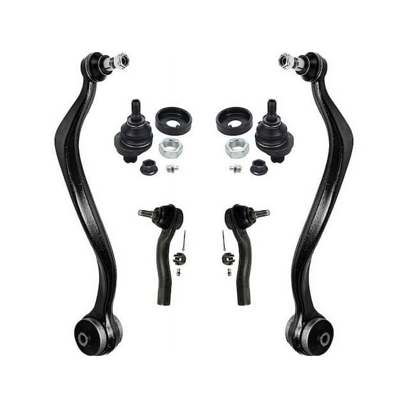 Front Control Arm Ball Joint Tie Rod End Kit - Compatible with 2007 - 2012 Lincoln MKZ Base 3.5L V6 2008 2009 2010 2011