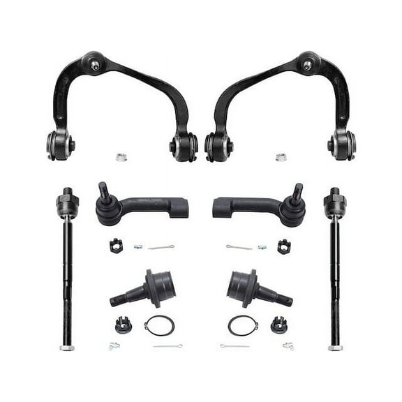 Front Control Arm Ball Joint Tie Rod End Kit - Compatible with 2009 - 2014 Ford F-150 2010 2011 2012 2013