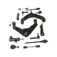 thumbnail image 1 of Front Control Arm, Ball Joint, Tie Rod End, Sway Bar End Link, Pitman, Idler Arm Kit - 13 Piece - Compatible with 2002 - 2006 Chevy Avalanche 2500 8.1L V8 with 8-Lug Wheels and 3-Groove Pitman Arm, 1 of 2