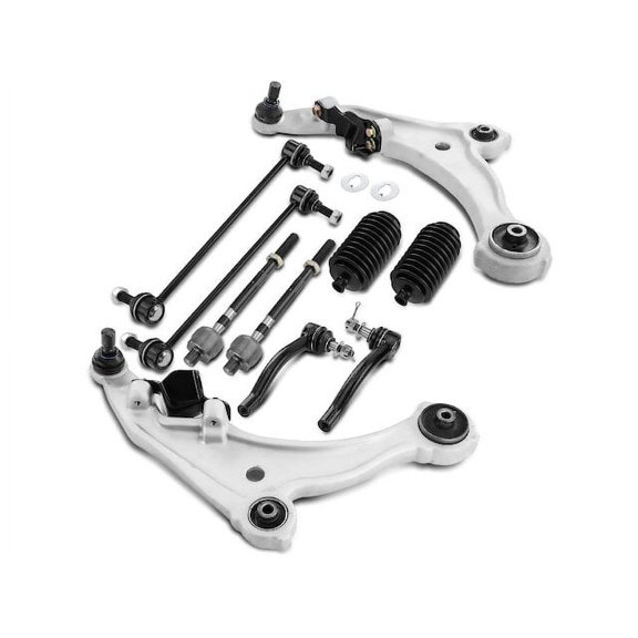 Front Control Arm Ball Joint Tie Rod and Sway Bar Link Kit 10 - Compatible with 2009 - 2014 Nissan Maxima 3.5L V6 Naturally Aspirated - Autopart Premium