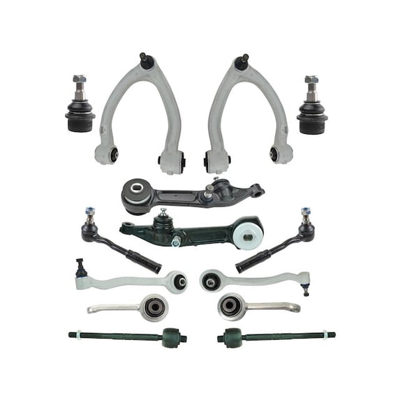 Front Control Arm Ball Joint Tie Rod and Sway Bar Link Kit 14 Piece - Compatible with 2000 - 2006 Mercedes-Benz S430 Base 4.3L V8 2001 2002 2003 2004 2005