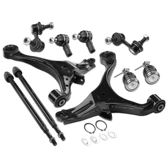Front Control Arm Ball Joint Tie Rod and Sway Bar Link Kit 10 - Compatible with 2001 - 2005 Honda Civic 2002 2003 2004