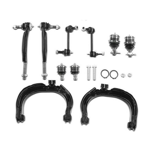 Front Control Arm Ball Joint Tie Rod and Sway Bar Link Kit 10 - Compatible with 2002 - 2006 Chevy Trailblazer EXT 2003 2004 2005