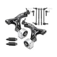 thumbnail image 1 of Front Control Arm Ball Joint Tie Rod and Sway Bar Link Kit 10 - Compatible with 2005 - 2007 Chevy Equinox 3.4L V6 2006, 1 of 2