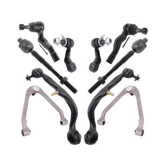 Front Control Arm Ball Joint Tie Rod and Sway Bar Link Kit 10 Piece - Compatible with 2004 - 2006 INFINITI G35 X 2005