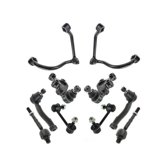 Front Control Arm Ball Joint Tie Rod and Sway Bar Link Kit 10 Piece - Compatible with 2004 - 2006 Kia Sorento 2005