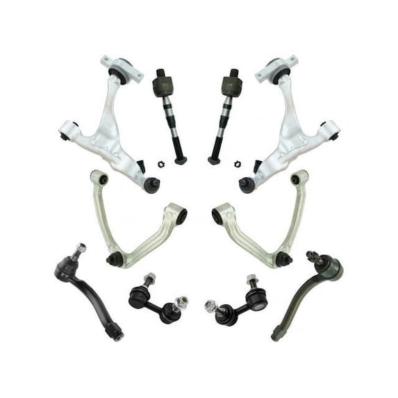 Front Control Arm Ball Joint Tie Rod and Sway Bar Link Kit 10 Piece - Compatible with 2006 - 2010 INFINITI M35 RWD 2007 2008 2009