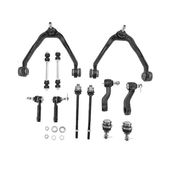 Front Control Arm Ball Joint Tie Rod and Sway Bar Link Kit 12 - Compatible with 2007 Chevy Silverado 1500 Classic