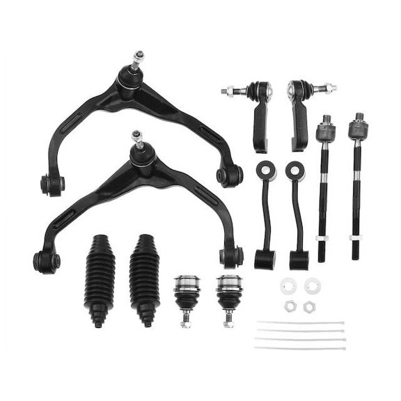 Front Control Arm Ball Joint Tie Rod and Sway Bar Link Kit 12 - Compatible with 2007 Dodge Nitro