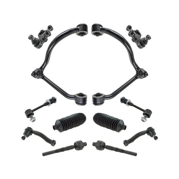 Front Control Arm Ball Joint Tie Rod and Sway Bar Link Kit 12 Piece - Compatible with 2003 - 2004 Kia Sorento