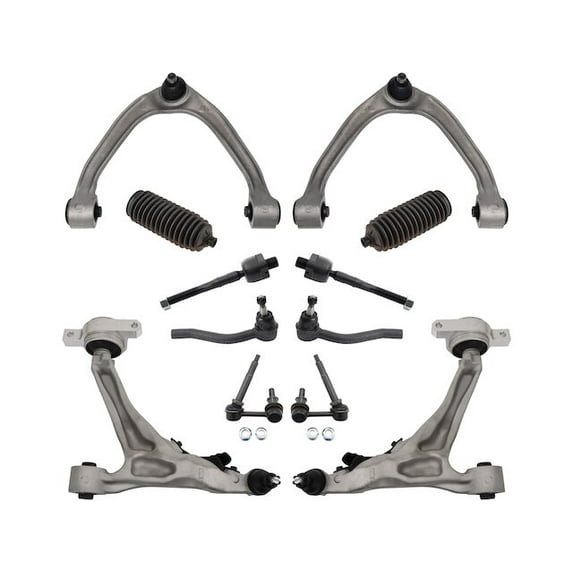Front Control Arm Ball Joint Tie Rod and Sway Bar Link Kit 12 Piece - Compatible with 2008 - 2010 INFINITI G37 Coupe 2009