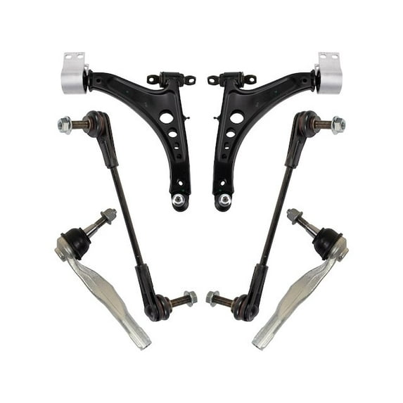Front Control Arm Ball Joint Tie Rod and Sway Bar Link Kit 6 Piece - Compatible with 2017 - 2019 Buick LaCrosse 2018
