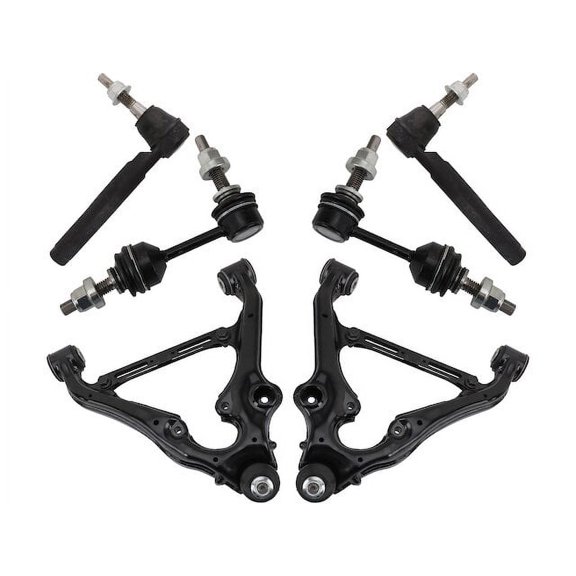Front Control Arm Ball Joint Tie Rod and Sway Bar Link Kit 6 Piece - Compatible with 2019 - 2022 Chevy Silverado 1500 2020 2021