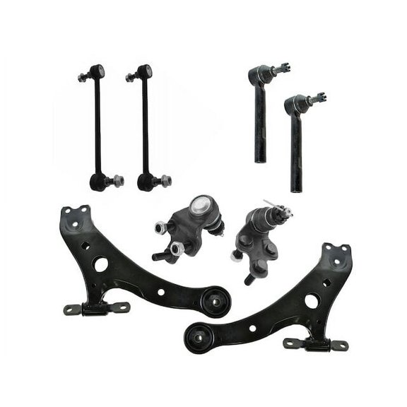 Front Control Arm Ball Joint Tie Rod and Sway Bar Link Kit 8 Piece - Compatible with 2004 - 2006 RX330 2005