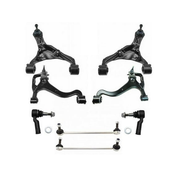 Front Control Arm Ball Joint Tie Rod and Sway Bar Link Kit 8 Piece - Compatible with 2010 - 2013 Land Rover Range Rover Sport 2011 2012