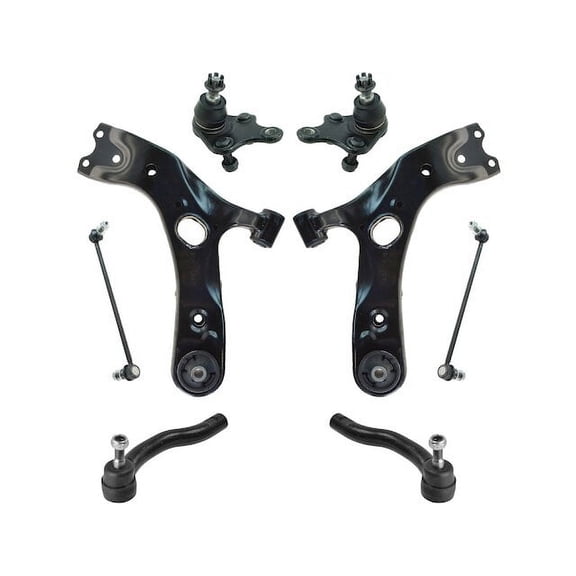 Front Control Arm Ball Joint Tie Rod and Sway Bar Link Kit 8 Piece - Compatible with 2011 - 2016 Scion tC 2012 2013 2014 2015