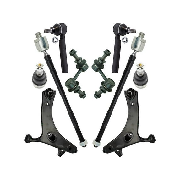 Front Control Arm Ball Joint Tie Rod and Sway Bar Link Kit 8 Piece - Compatible with 2016 - 2017 Subaru Crosstrek