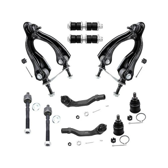 Front Control Arm Ball Joint Tie Rod and Sway Bar Link Kit - Compatible with 1993 - 1997 Honda Civic del Sol 1994 1995 1996
