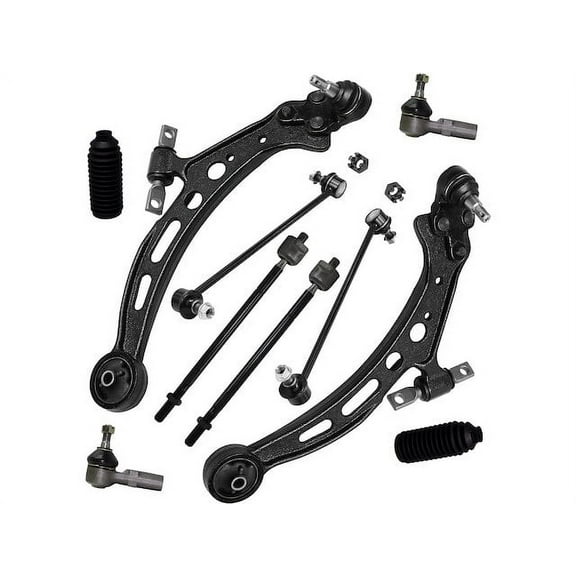 Front Control Arm Ball Joint Tie Rod and Sway Bar Link Kit - Compatible with 1997 Toyota Avalon