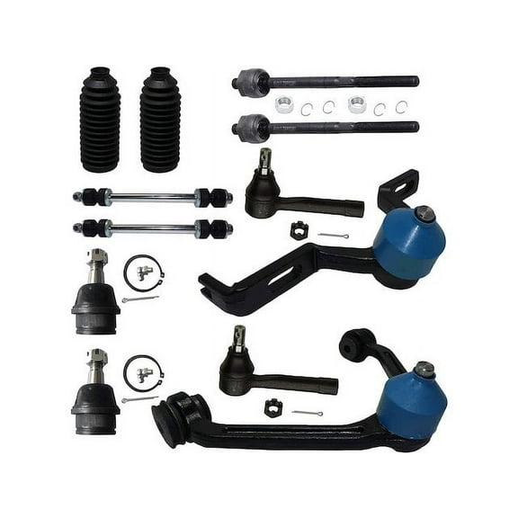 Front Control Arm Ball Joint Tie Rod and Sway Bar Link Kit - Compatible with 1998 - 2001 Mazda B3000 1999 2000