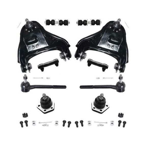Front Control Arm Ball Joint Tie Rod and Sway Bar Link Kit - Compatible with 1998 - 2004 GMC Sonoma 1999 2000 2001 2002 2003