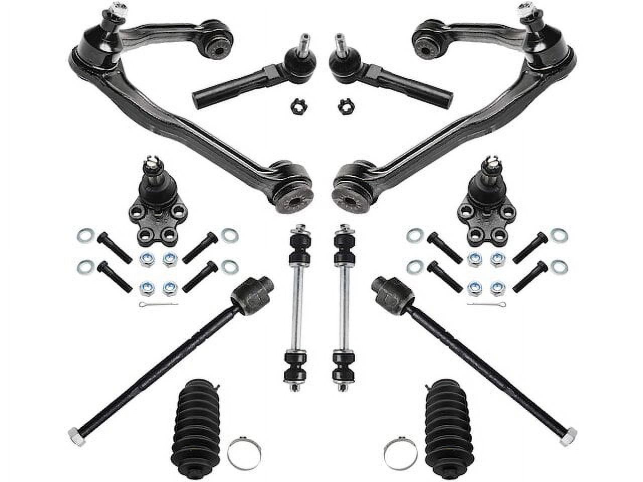 10pc Front Suspension Kit For Chevy Silverado 1500 1999-2006 RWD – Control Arms, Tie Rods