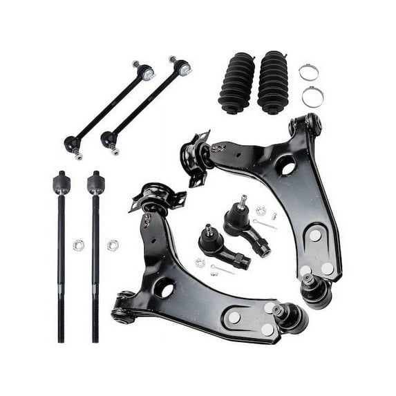 Front Control Arm Ball Joint Tie Rod and Sway Bar Link Kit - Compatible with 2000 - 2004 Ford Focus 2001 2002 2003