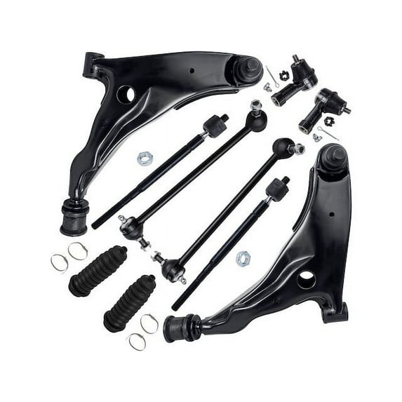 Front Control Arm Ball Joint Tie Rod and Sway Bar Link Kit - Compatible with 2001 Dodge Stratus SE Coupe 2.4L 4-Cylinder