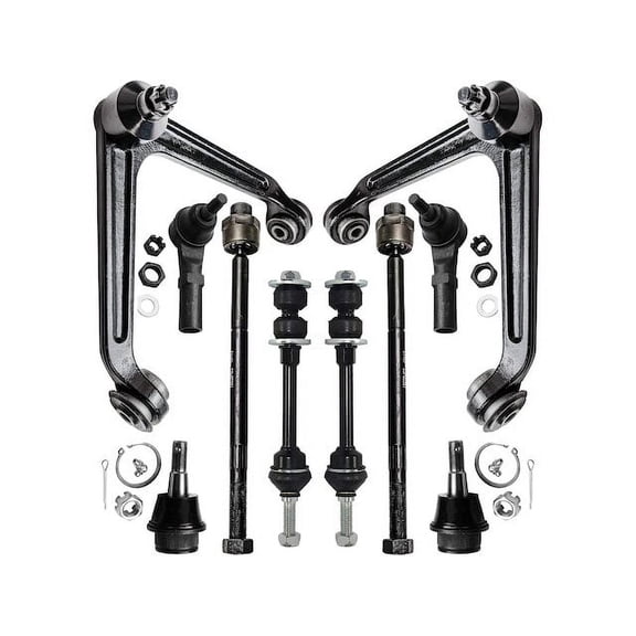 Front Control Arm Ball Joint Tie Rod and Sway Bar Link Kit - Compatible with 2002 - 2005 Dodge Ram 1500 2003 2004