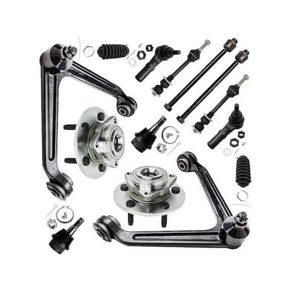 Front Control Arm Ball Joint Tie Rod and Sway Bar Link Kit - Compatible with 2002 - 2005 Dodge Ram 1500 2003 2004